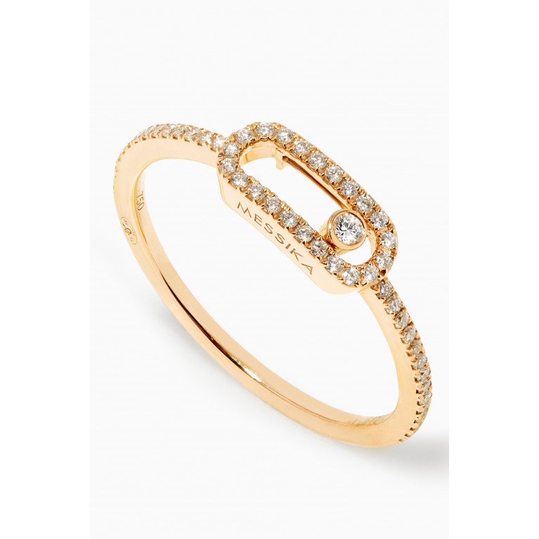 Messika - Move Uno Pavé Diamond Ring in 18kt Yellow Gold