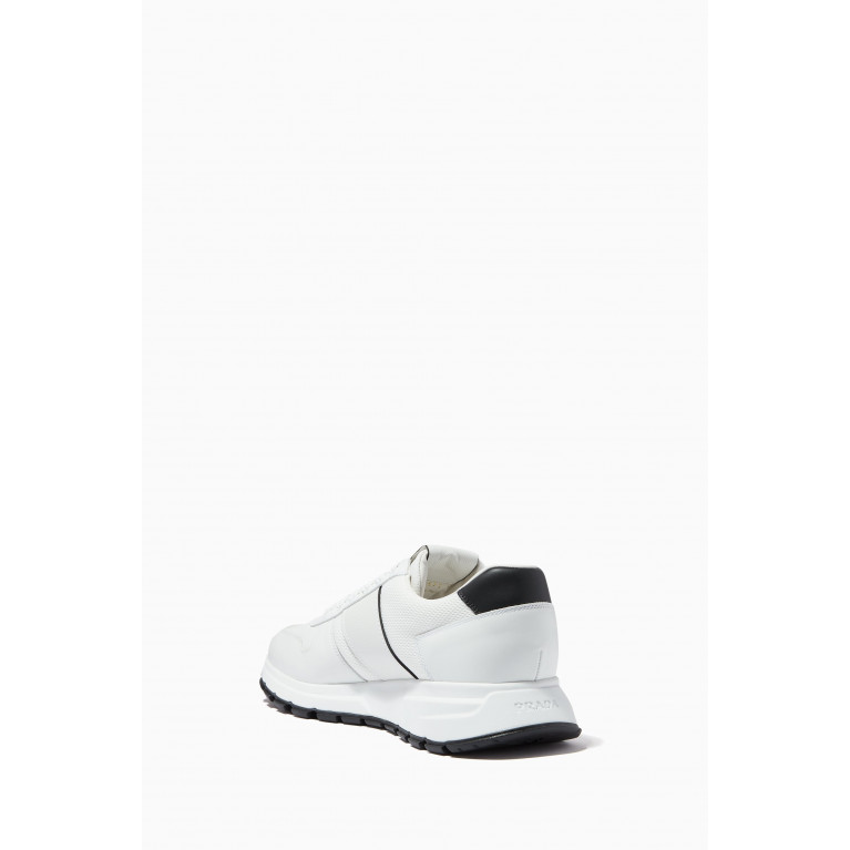 Prada - PRAX 01 Sneakers in Calfskin Leather White