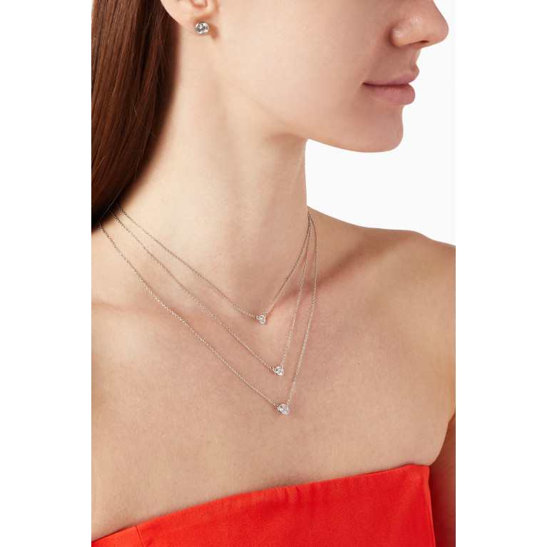 CZ by Kenneth Jay Lane - Layered Necklace & Earring Set