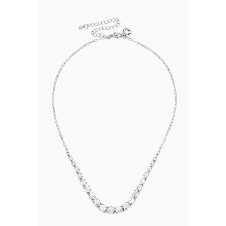 CZ by Kenneth Jay Lane - Graduated Round Necklace
