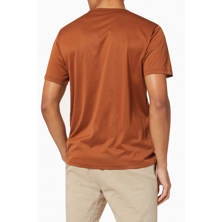 Theory - Precise Cotton T-shirt Red