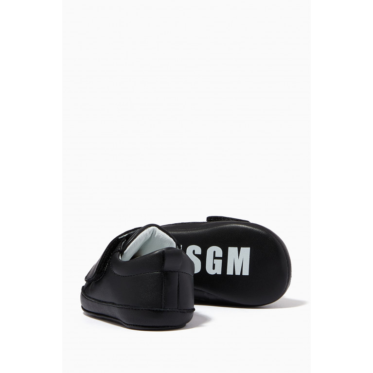 MSGM - Logo Sneakers in Supple Leather