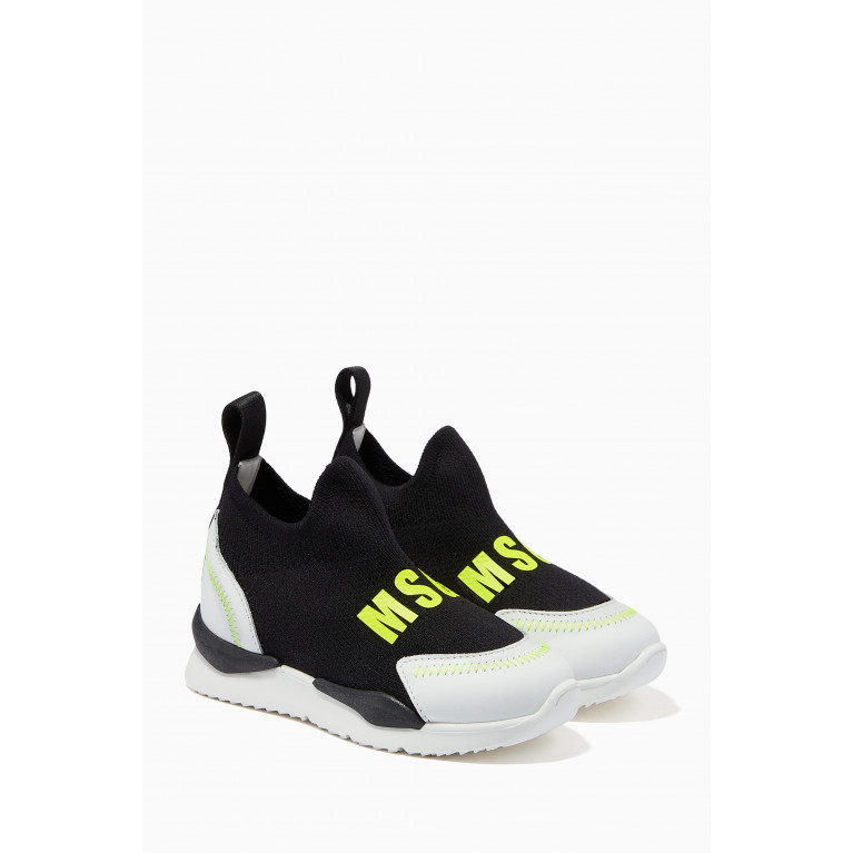 MSGM - Logo Sneakers in Leather