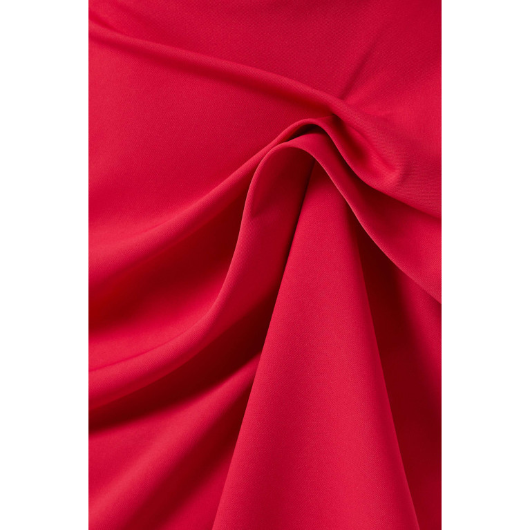 Elle Zeitoune - Arell Frill Dress Red