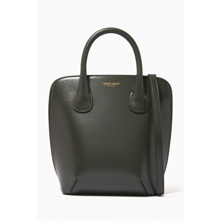 Giorgio Armani - La Prima Handbag in Palmelatto Leather Green