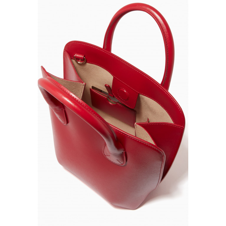 Giorgio Armani - La Prima Handbag in Palmelatto Leather Red
