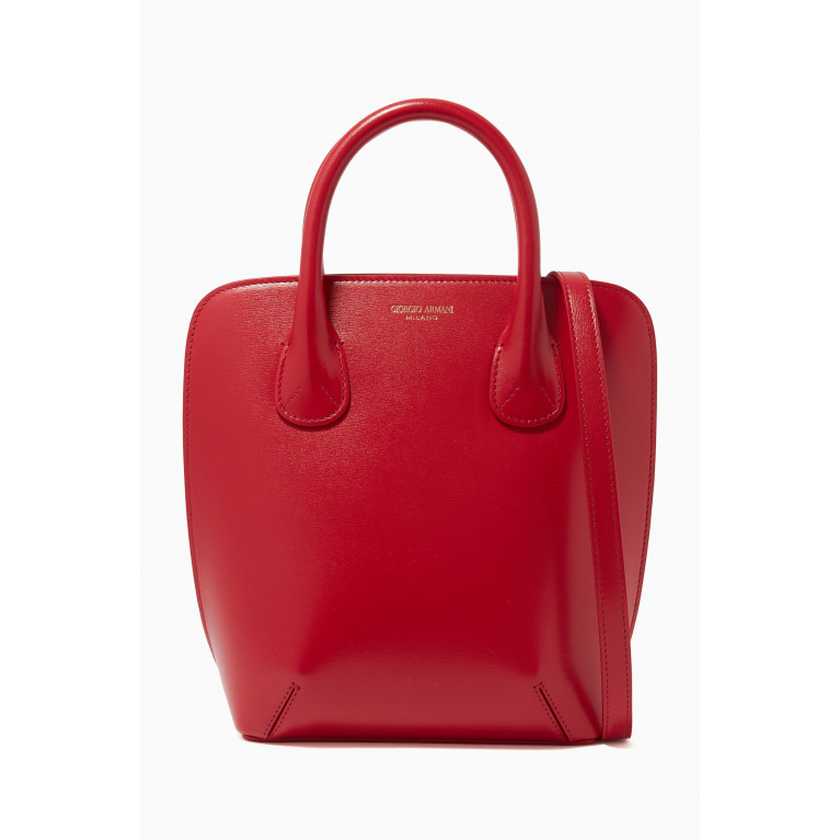 Giorgio Armani - La Prima Handbag in Palmelatto Leather Red