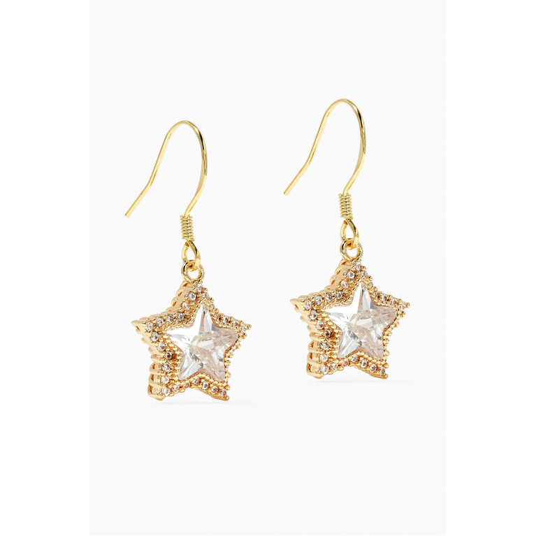 The Jewels Jar - Star Sparkle Dangle Earrings