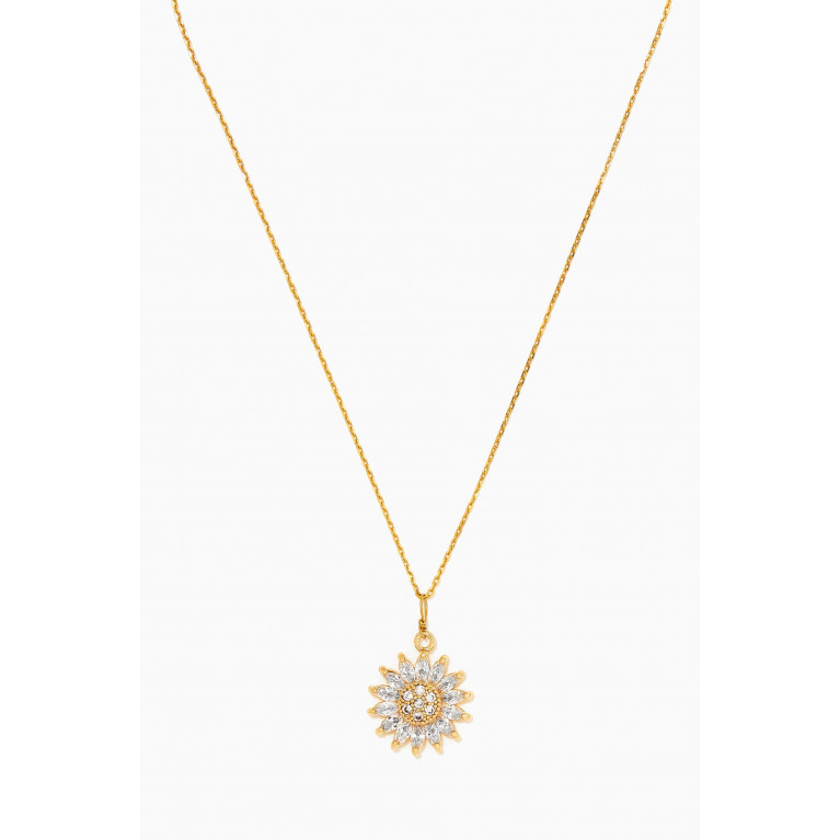 The Jewels Jar - Sunflower Pendant Necklace