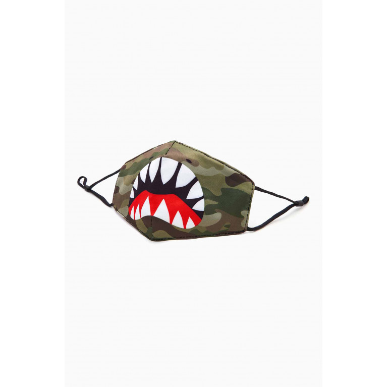 OMG Accessories - Shark Bite Camo Face Mask
