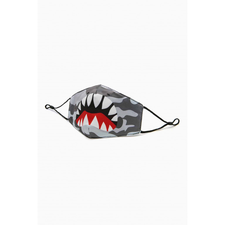 OMG Accessories - Shark Bite Camo Face Mask