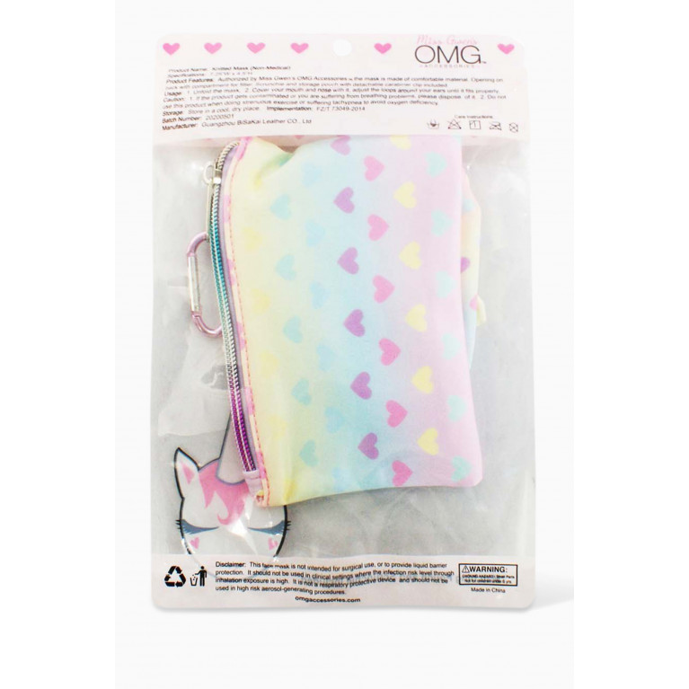 OMG Accessories - Love Ombre Hearts Print Set, Set of 3