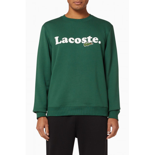 Lacoste - Logo & Crocodile Cotton Sweatshirt