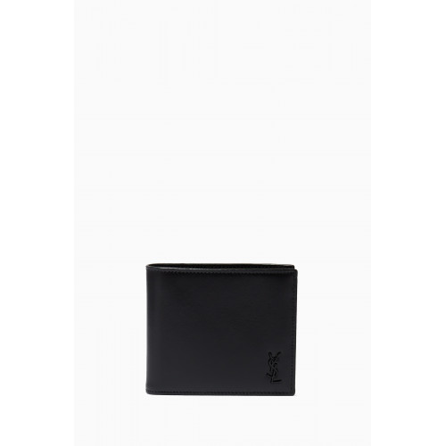 Saint Laurent - Tiny Monogram E/W Wallet in Leather