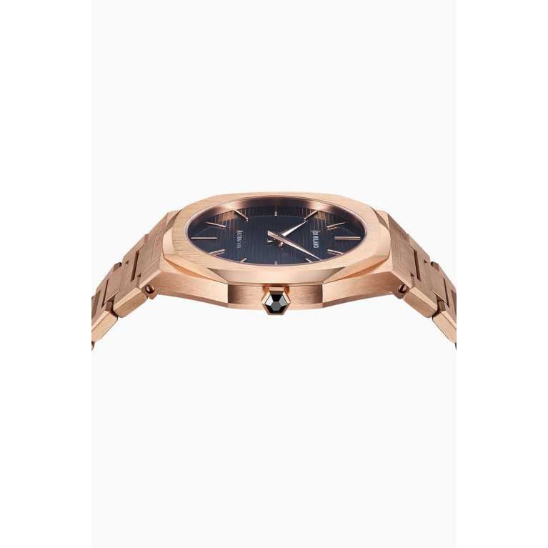 D1 Milano - Ultra Thin Bracelet Rose Gold Watch, 40mm Gold