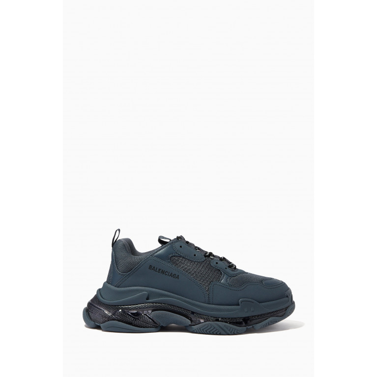 Balenciaga - Triple S Clear Sole Sneaker in Double Foam & Mesh Blue