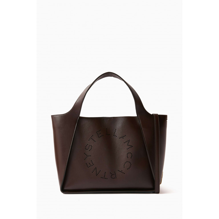 Stella McCartney - Stella Logo Crossbody Bag in Eco Alter Nappa Brown