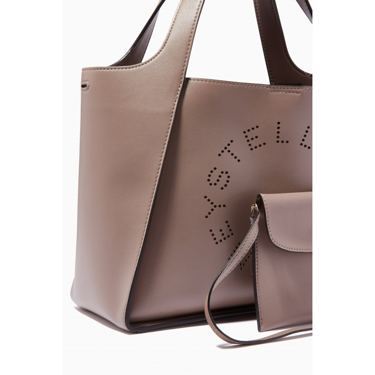 Stella McCartney - Stella Logo Crossbody Bag in Eco Alter Nappa Grey
