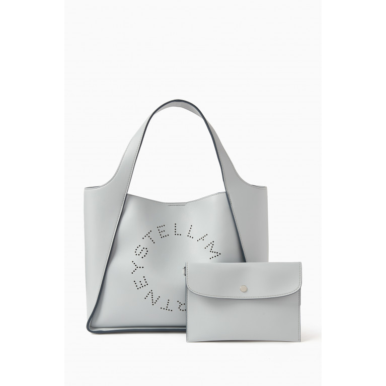 Stella McCartney - Stella Logo Crossbody Bag in Eco Alter Nappa Blue