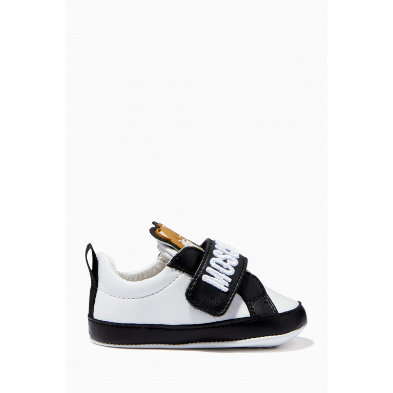 Moschino - Teddy Bear Sneakers in Leather White