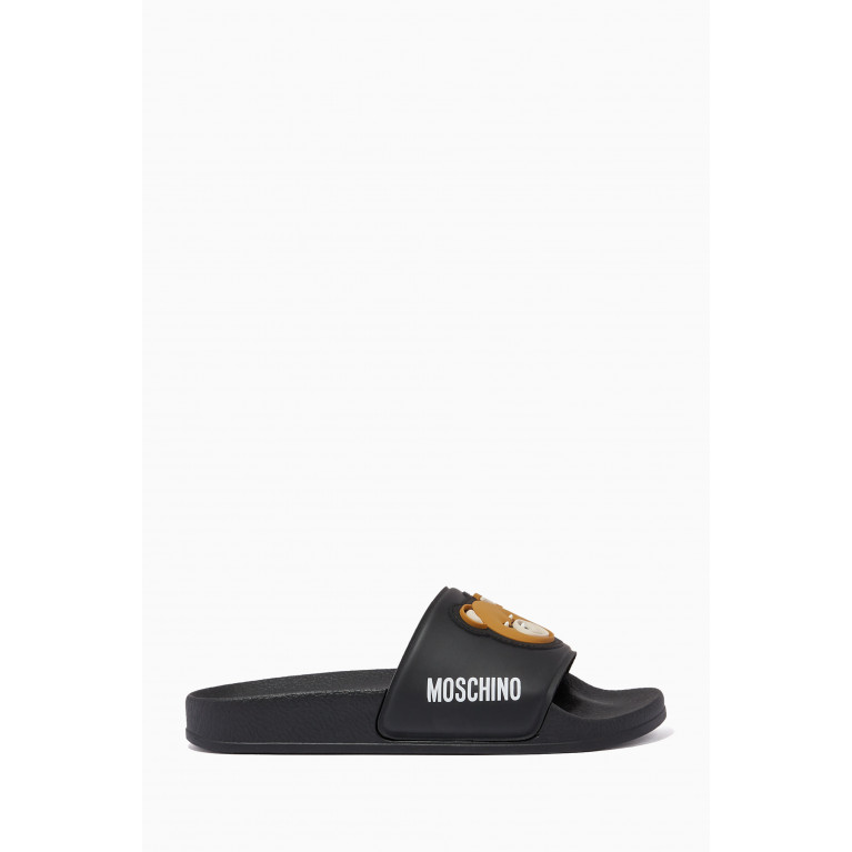 Moschino - Teddy Bear Slides in Rubber