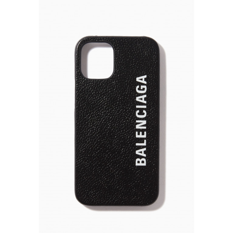 Balenciaga - Cash iPhone 11 Case in Grained Leather