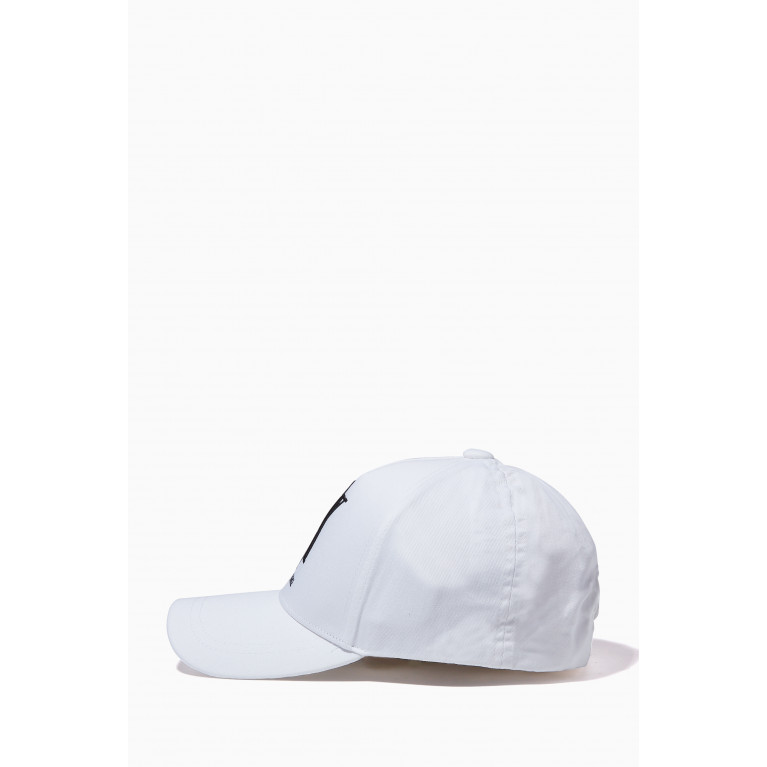 Armani - Logo Baseball Cap in Twill White