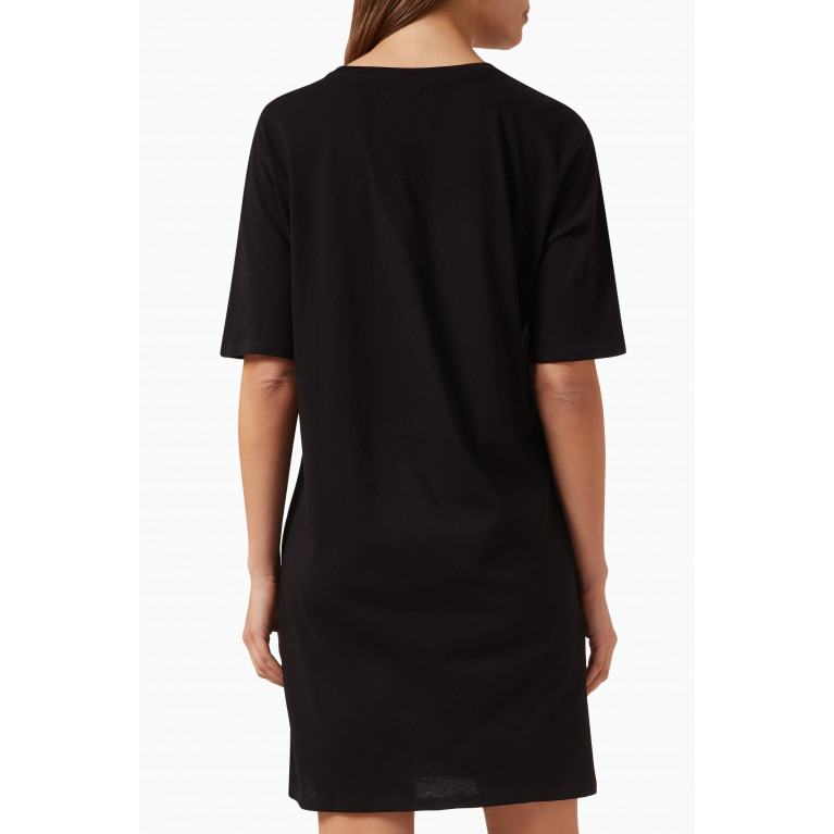 Armani Exchange - Icon Logo T-shirt Dress in Jersey Black