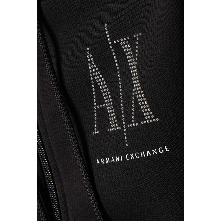 Armani Exchange - Icon AX Logo Hoodie Black