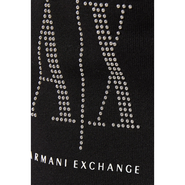 Armani Exchange - Icon Logo Cotton Jogging Pants Black