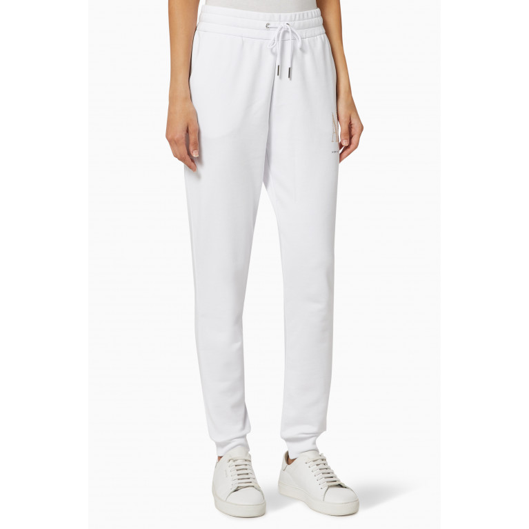 Armani Exchange - Icon Logo Cotton Jogging Pants White