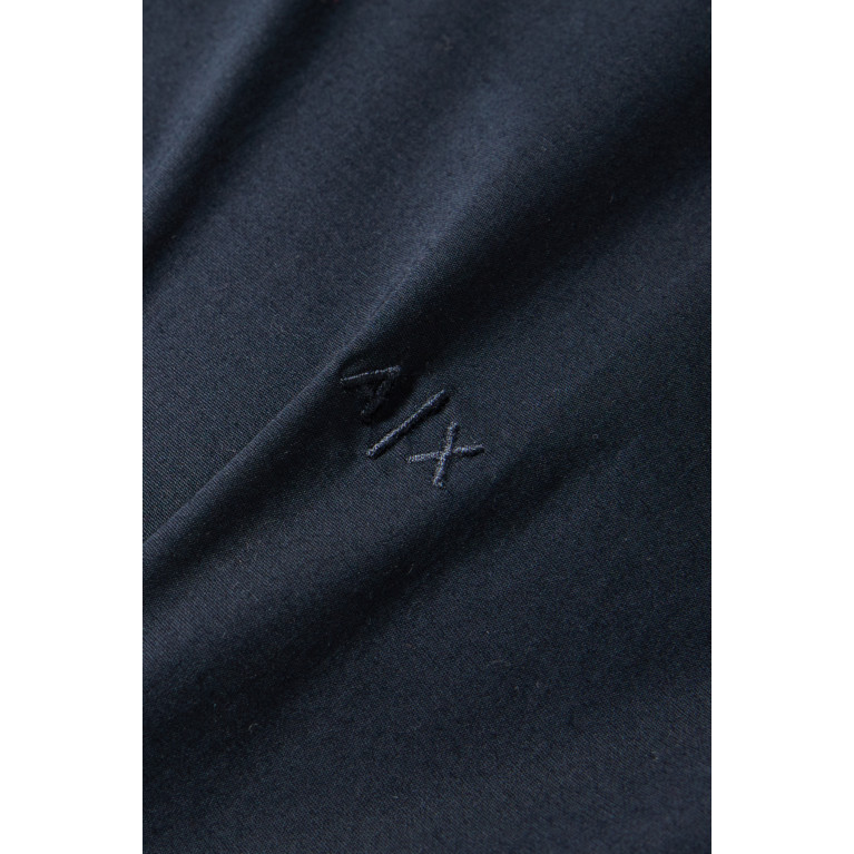 Armani Exchange - Slim Shirt in Stretch Cotton Poplin Blue