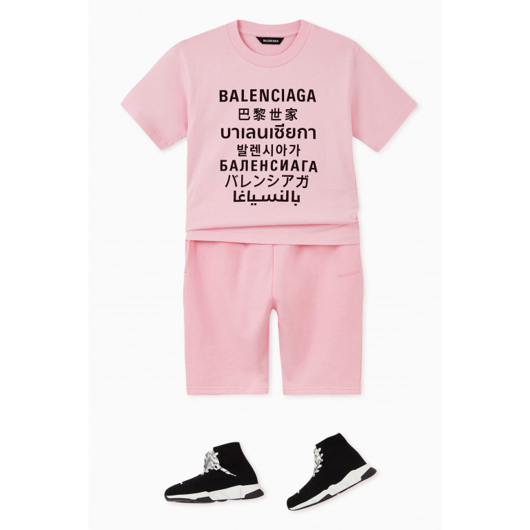 Balenciaga - Logo Cotton Jogging Shorts