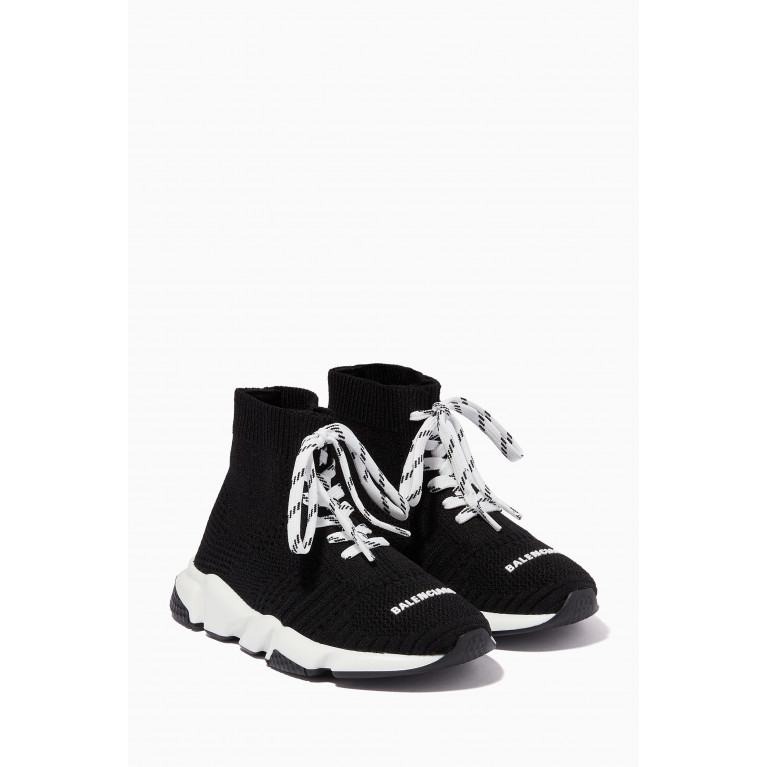 Balenciaga - Speed Lace-up Sneakers in Technical Knit Black
