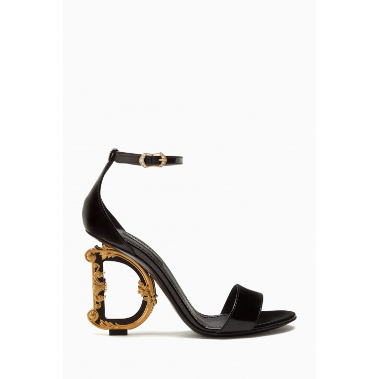 Dolce & Gabbana - Keira 105 DG Baroque Sandals in Leather