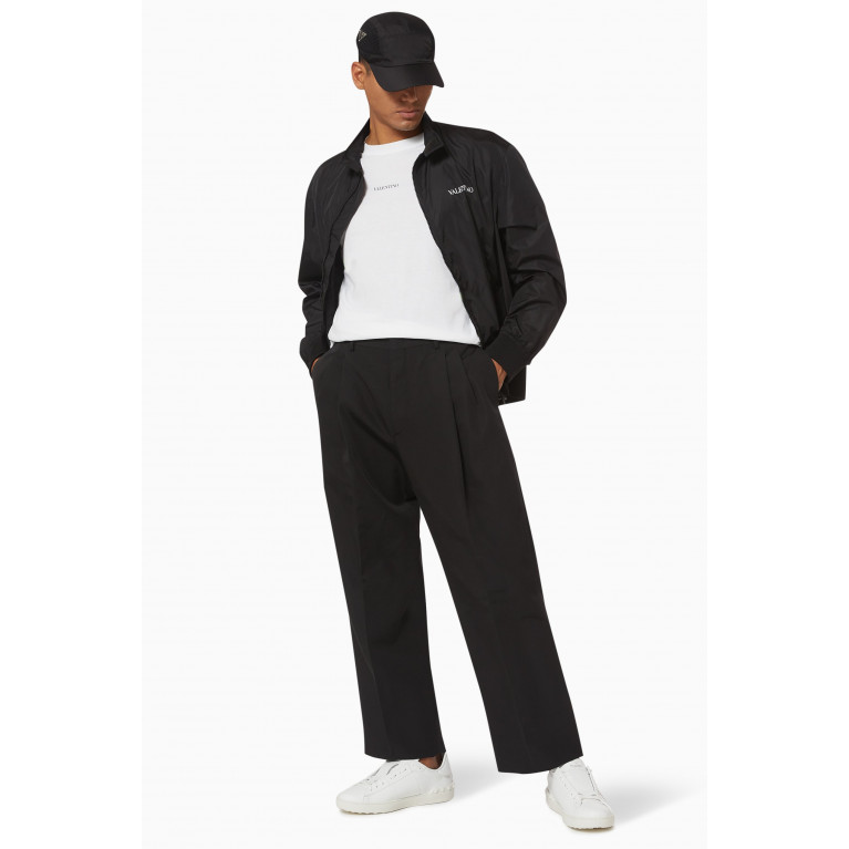 Valentino - Logo Loose Technical Cotton Trousers