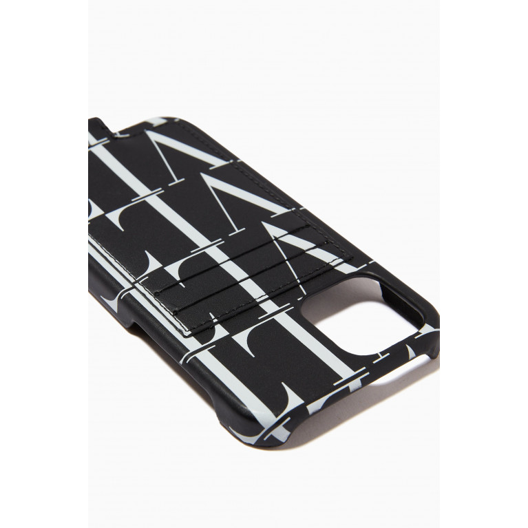 Valentino - VLTN TIMES iPhone 12 Pro/Max Holder in Leather