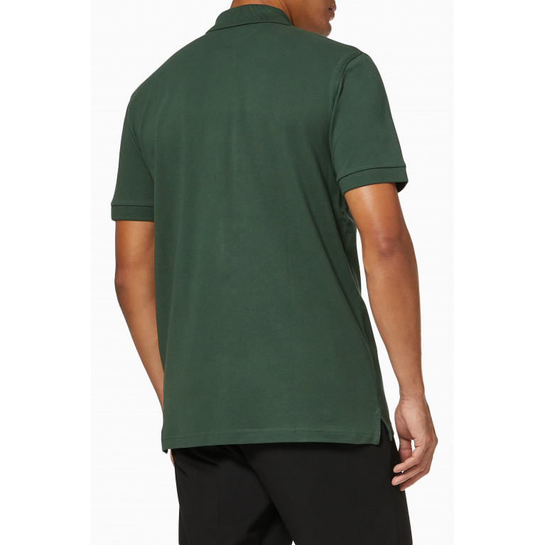 Selected Homme - Organic Cotton Pique Polo Shirt Green