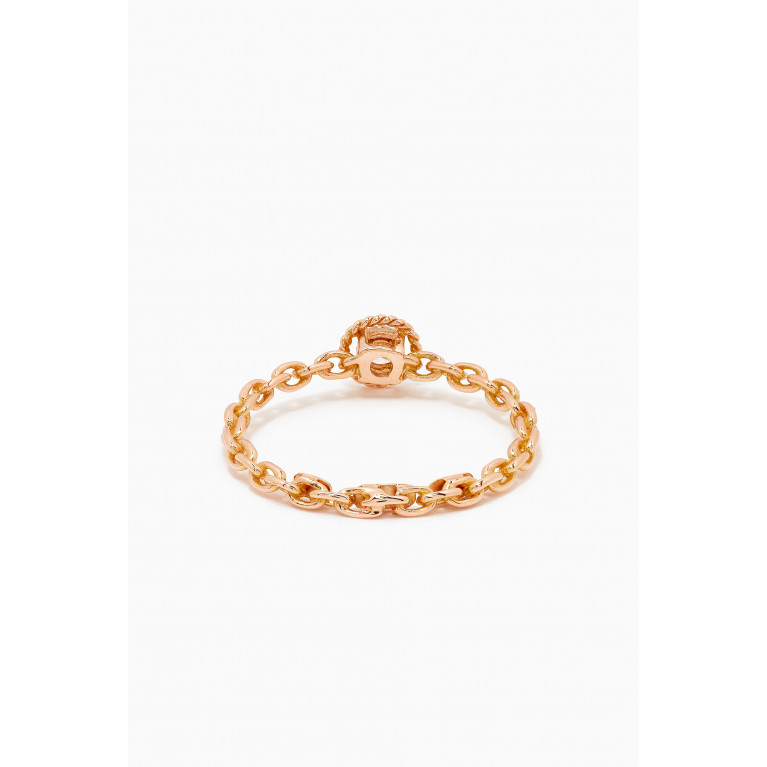 Gafla - Salasil Ring with Diamond in 18kt Rose Gold, Small
