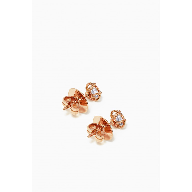 Gafla - Salasil Earrings with Diamond in 18kt Rose Gold, Small
