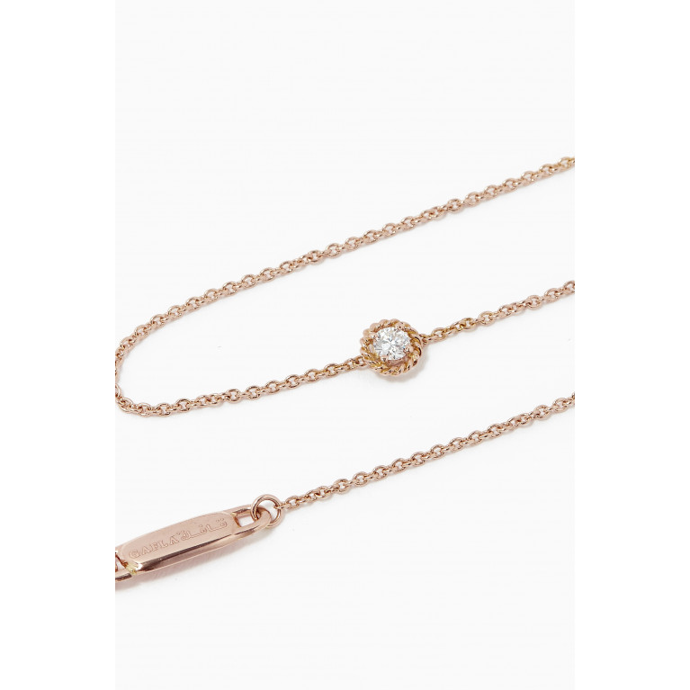 Gafla - Salasil Bracelet with Diamond in 18kt Rose Gold, Small