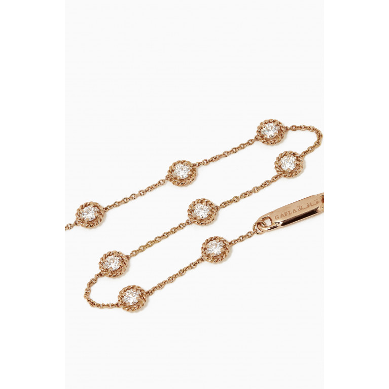 Gafla - Salasil Bracelet with Diamonds in 18kt Rose Gold