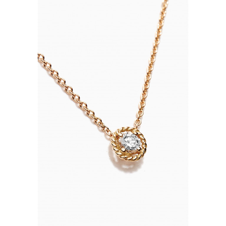 Gafla - Salasil Necklace with Diamond in 18kt Rose Gold, Mini