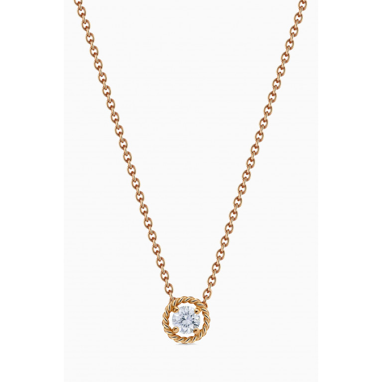 Gafla - Salasil Necklace with Diamond in 18kt Rose Gold, Mini