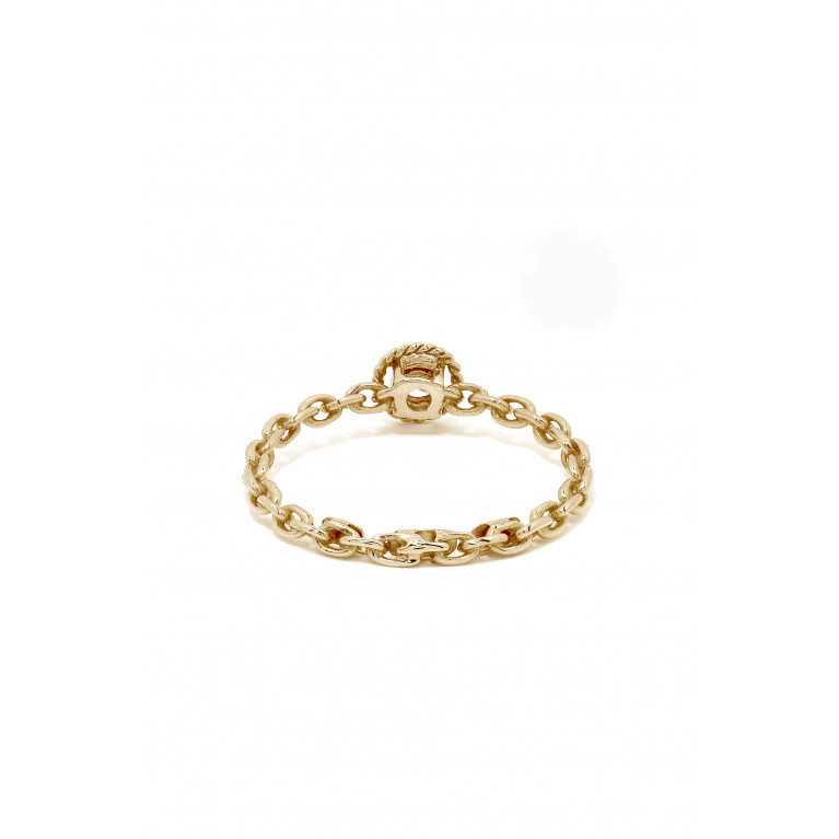 Gafla - Salasil Ring with Diamond in 18kt Yellow Gold, Small