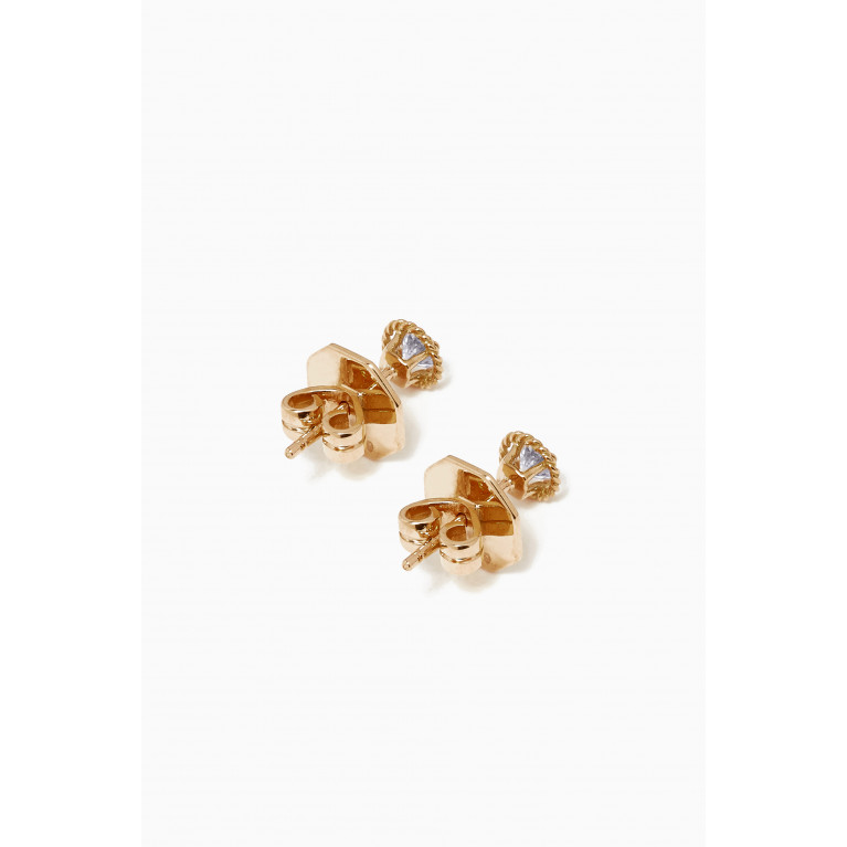 Gafla - Salasil Earrings with Diamond in 18kt Yellow Gold, Mini