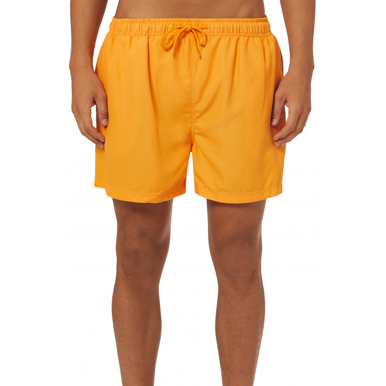 Selected Homme - Classic Swim Shorts in Nylon Orange
