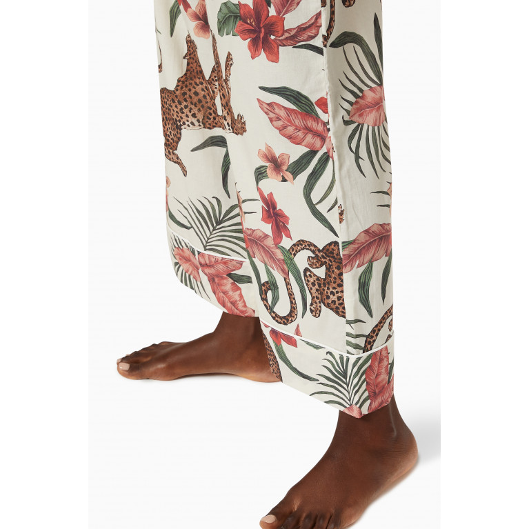 Desmond & Dempsey - Soleia Cotton Pyjama Trousers Multicolour