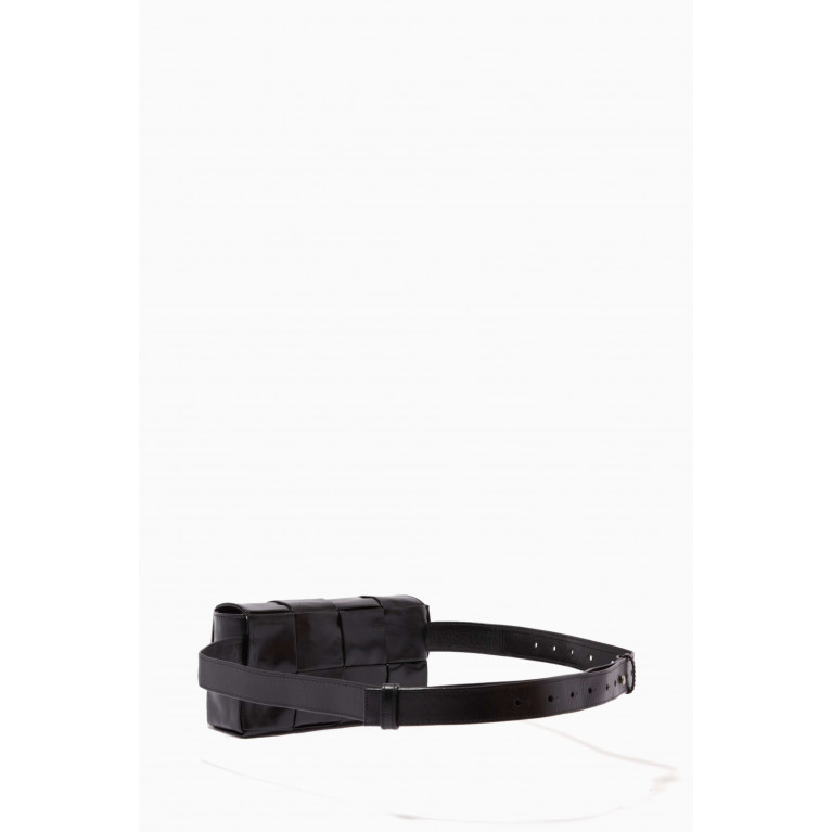 Bottega Veneta - Mini Cassette Belt Bag in Intrecciato Paper Calf