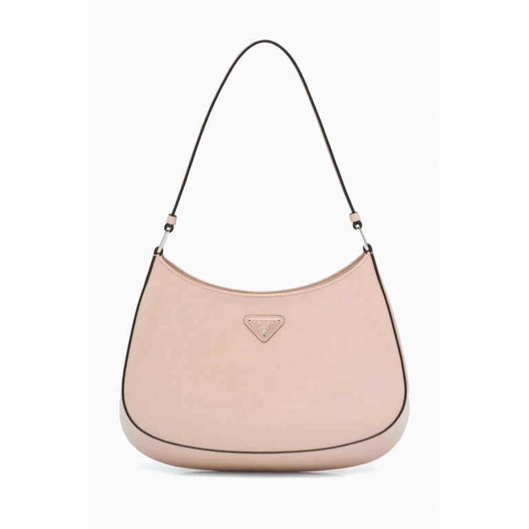 Prada - Cleo Shoulder Bag in Brushed Leather Pink
